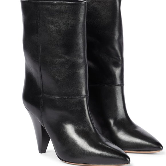 ISABEL MARANT Locky leather mid-calf boots - Picture 1 of 3